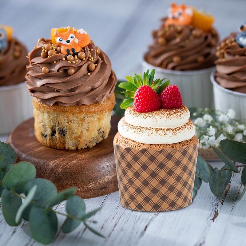 Kraft Paper Muffin Cups 50pcs Food Grade Baking Liners For Home And Parties - Image 5